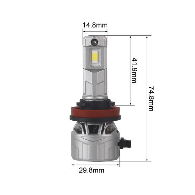 H11/H9/H8 - LED-Lampen, 12/24 V, 4’800 lm, 2 Stk.