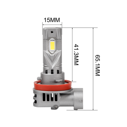 H11/H9/H8 - LED Lampen 12 V, 4’000 lm, 2 Stk.