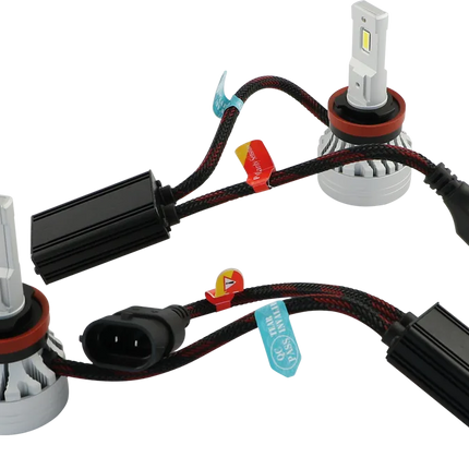 2 Stk. H11/H9/H8-LED Lampen 12/24V 5000lm Hischier Auto AG