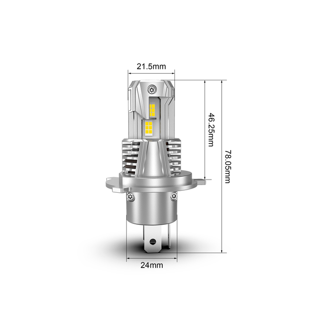 H4 - LED-Lampen, 12/24 V, 4'000 lm, 2 Stk.