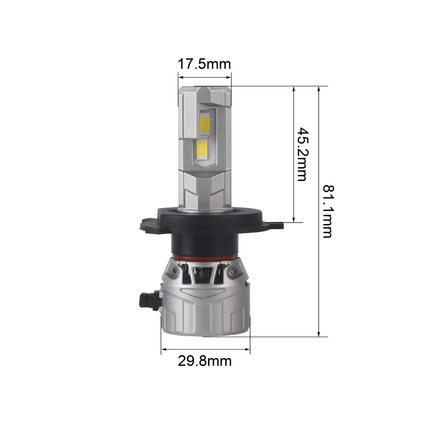 H4 - LED-Lampen, 12 V, 4’800 lm, 2 Stk. - H4/LED/P2S - 1 - Stück Diverse