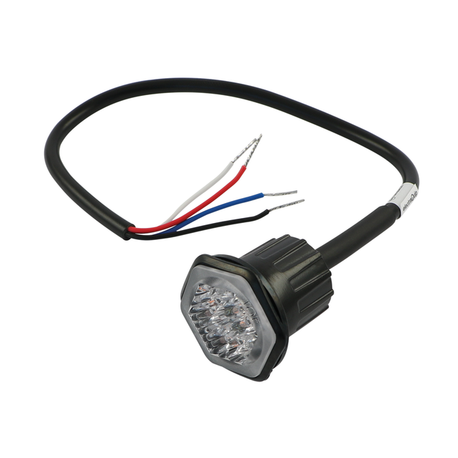 LED-Blitzleuchte Mini gelb, ECE R65, 12/24 V - HALED6DVAR65 - 1 - Stück LED autolamps
