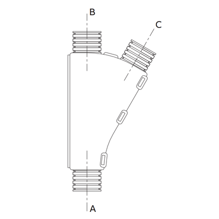 Harnessflex Y- Verteilstück  NW22+NW22+NW17 YPS252520 - Hischier Auto AG