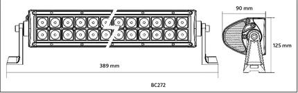LED-Lichtbalken (13.5“) 72 W Kombistrahler Hischier Auto AG