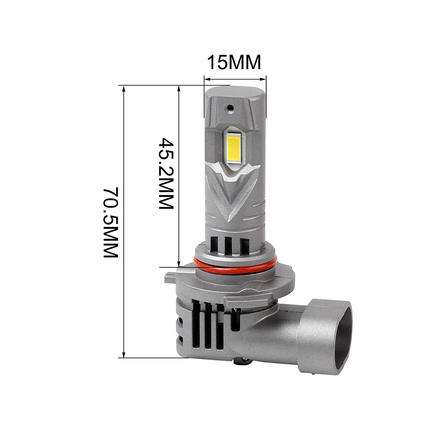 HB3 - LED-Lampen, 12 V, 4'000 lm, 2 Stk.
