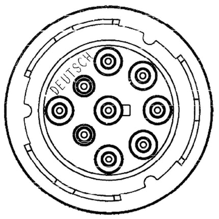 "Deutsch" - Stecker 9-pol. Diagnosestecker