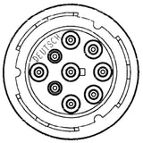 "Deutsch" - Stecker 9-pol. Diagnosestecker HD16/9/1939SE