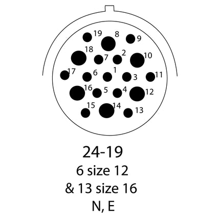 "Deutsch" - Stecker 19-pol.