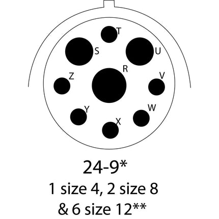 "Deutsch" - Stecker 9-pol. - HDP26/24/9SN - 1 - Stück Deutsch