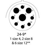 "Deutsch" - Stecker 9-pol. HDP26/24/9SN