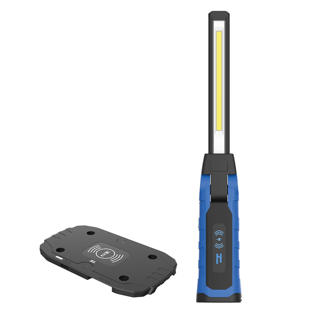 Profi LED Handlampe SLIM mit Wireless Ladung HL100/Set - Hischier Auto AG