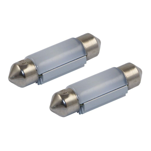 2x LED-Soffitten Lampe 11 x 36 mm 24 V weiss - HL390NW2 - 1 - Satz Diverse