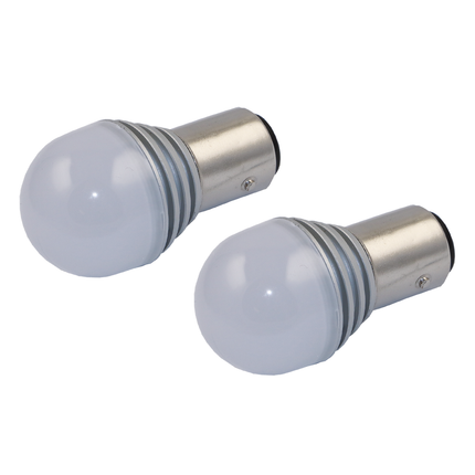 2x LED-Lampe 360° 12V BAY15d *weiss* - 1 - Satz Diverse