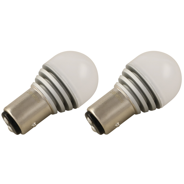 2 x LED-Lampe 360° 24 V BAY15d *weiss* HL395S25DK