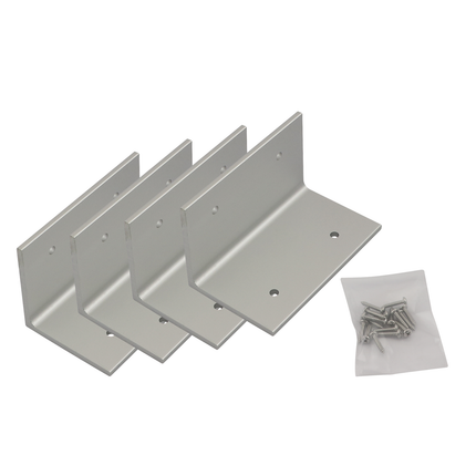 4 Stk. L-Profil-Halterungen für Solarpanele