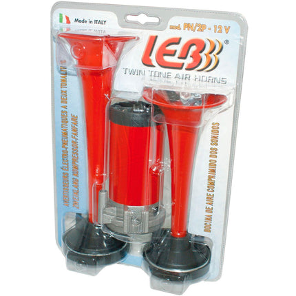 Kompressorfanfaren rot 2-Klang 12V