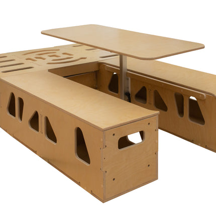 Moonbox Campingbox mit Tisch Van/Bus 124cm Modify UV-Lack Moonbox