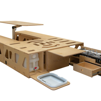 Moonbox Campingbox mit Tisch Van/Bus 124cm Modify UV-Lack Moonbox
