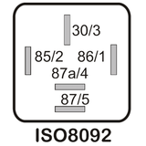 Mini-Relais 12 V 2x25A RDP5/12