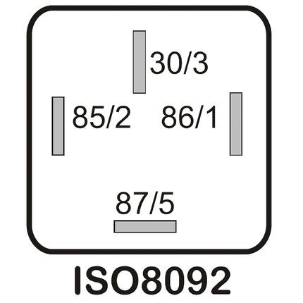 Mini-Relais 0 - 1 12 V mit Stecksicherung 30 A