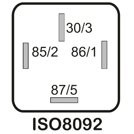 Mini-Relais 24V 20A, 0-1, mit Diode - RLPS4/24D - 1 - Stück Diverse