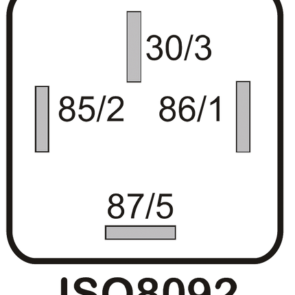 Mini-Powerrelais mit Widerstand 24 V 70 A
