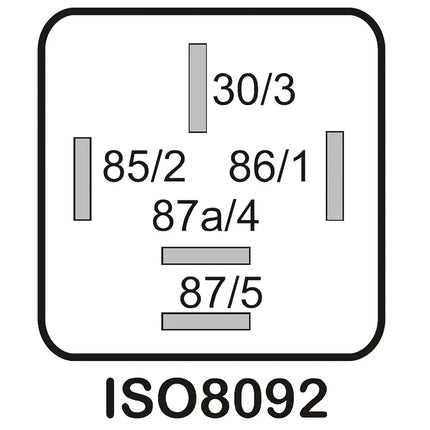 Mini-Relais Wechsler 24V 30/20A, mit Widerstand - 1 - Stück Diverse