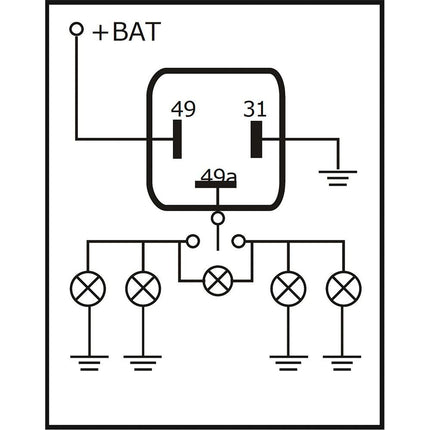 Mahle Blinkautomat 3-pol. 24V 2(4)x21W ITG3/24 - Hischier Auto AG