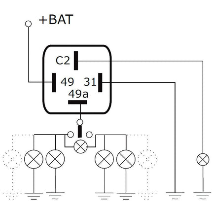Mahle Blinkautomat 12V 2+1(6)x21W+(2)0.4W ITG4/12 - Hischier Auto AG
