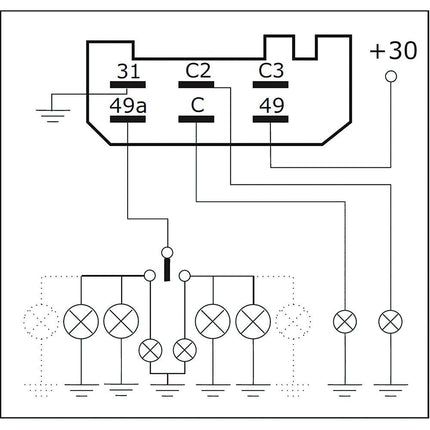 Mahle Blinkautomat 12V 2+1(6)x21W ITR/5 - Hischier Auto AG