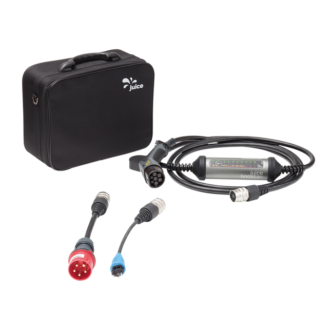 Mobile Ladestation für ALLE Typ 2 eFahrzeuge JuiceBooster2 - Hischier Auto AG