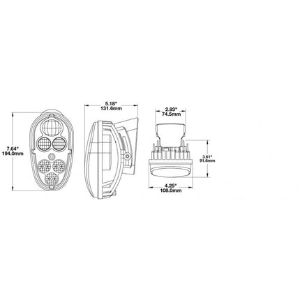 J.W. Speaker 515 LED-Abblendscheinwerfer 4 x 8“
