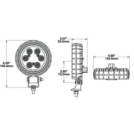 J.W. Speaker 670 XD Arbeitsscheinwerfer, beheizbar orange - 1 - Stück JW Speaker