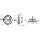 JW Speaker 8’700 Evo2 - 7“ LED-Hauptscheinwerfer JWS8700Evo2