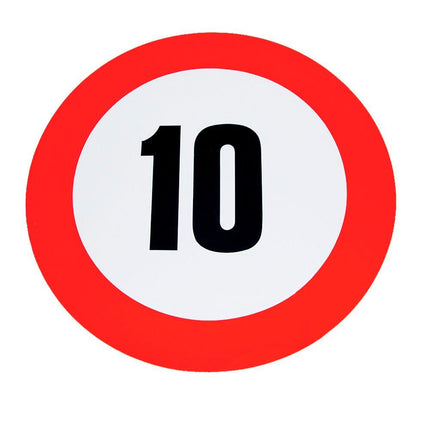 Geschwindigkeits-Begrenzungs-Schild 10 km/h