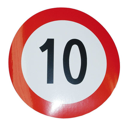 Geschwindigkeits-Begrenzungs-Schild 10 km/h