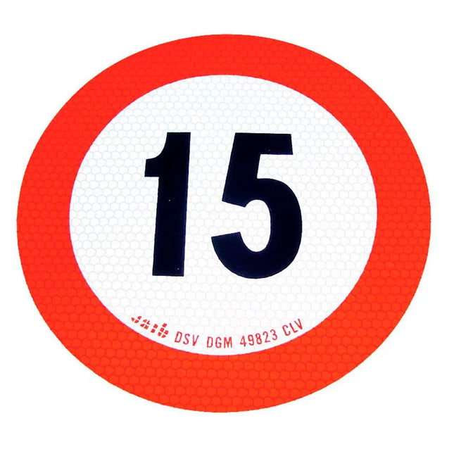 Geschwindigkeits-Begrenzungs-Schild 15 km/h - K15 - 1 - Stück Diverse