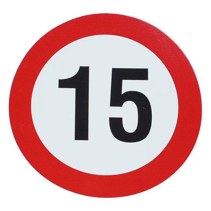Geschwindigkeits-Begrenzungs-Schild 15 km/h