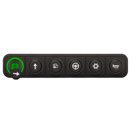 Keypad mit 6 Tasten (1x6), CAN, Deutsch Stecker - 12 / 24 V K1600SI/6 - Hischier Auto AG