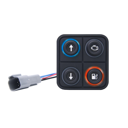 Keypad mit 4 Tasten (2X2), CAN, Deutsch Stecker - 12 / 24 V K2200SI/4 - Hischier Auto AG