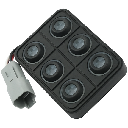 Keypad mit 6 Tasten (2X3), CAN, Deutsch Stecker - 12 / 24 V K2300SI/6 - Hischier Auto AG