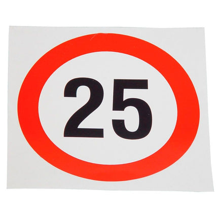 Geschwindigkeits-Begrenzungs-Schild 25 km/h