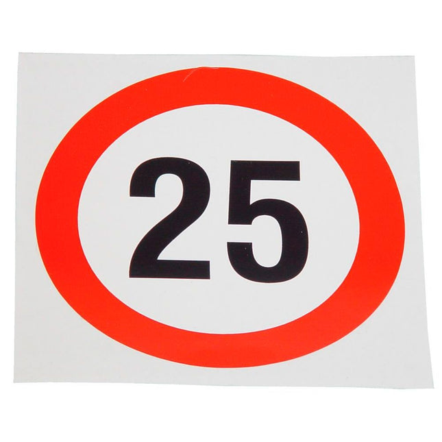 Geschwindigkeits-Begrenzungs-Schild 25 km/h K25BK