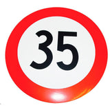 Geschwindigkeits-Begrenzungs-Schild 35 km/h K35B