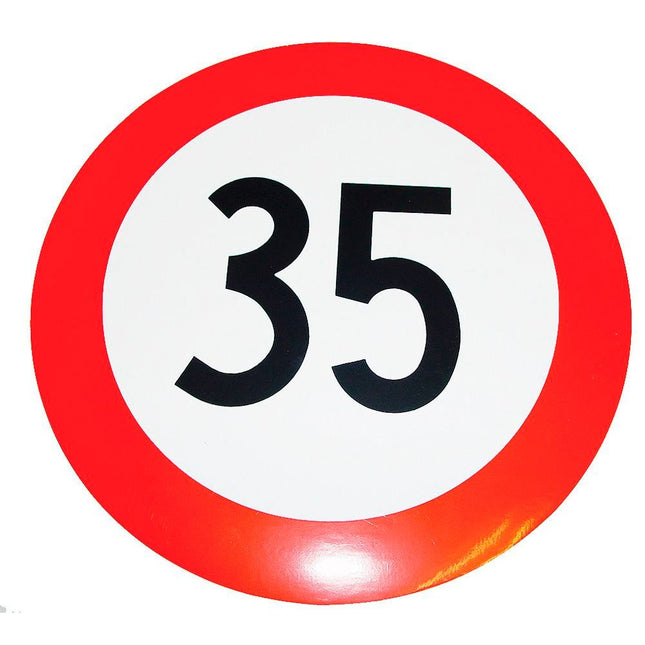 Geschwindigkeits-Begrenzungs-Schild 35 km/h