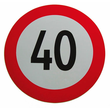 Geschwindigkeits-Begrenzungs-Schild 40 km/h
