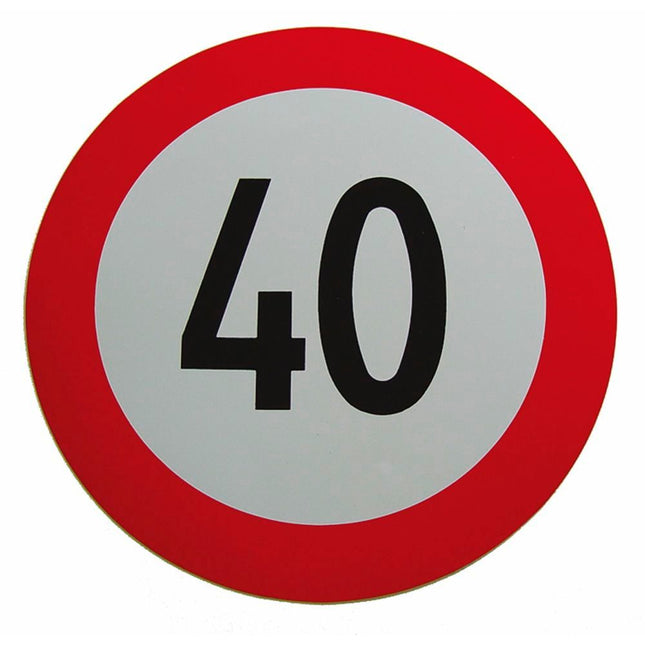 Geschwindigkeits-Begrenzungs-Schild 40 km/h K40B
