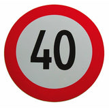 Geschwindigkeits-Begrenzungs-Schild 40 km/h K40B