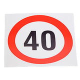 Geschwindigkeits-Begrenzungs-Schild 40 km/h K40BK