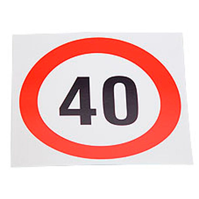 Geschwindigkeits-Begrenzungs-Schild 40 km/h K40BK